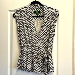 C Wonder Tie Wrap Blouse